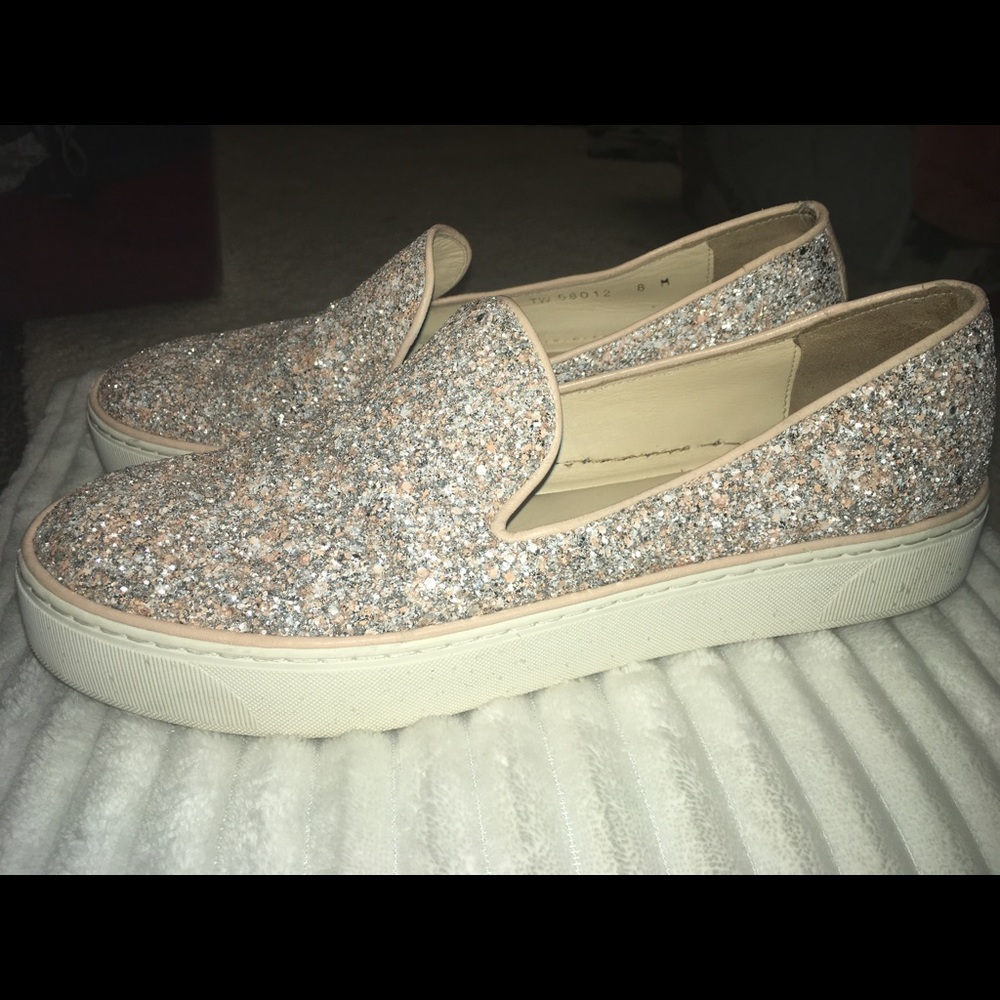 Stuart Weitzman Biarritz Glitter Skate